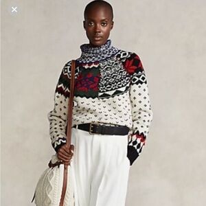Ralph Lauren Fair isle sweater x-small Flaw in back